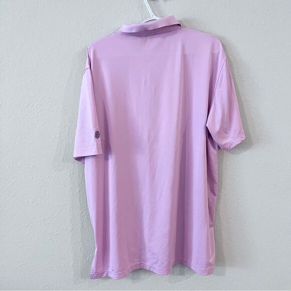 Peter Millar Mens Summer Comfort Golf Polo Shirt Pink Size L - Picture 5 of 7